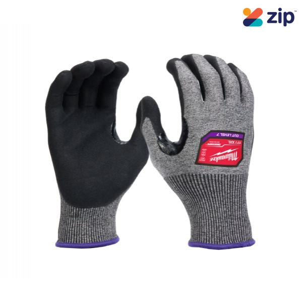 Milwaukee 48737014 - CUT F (7) High Dexterity Nitrile Dipped Gloves (XXL) Gloves